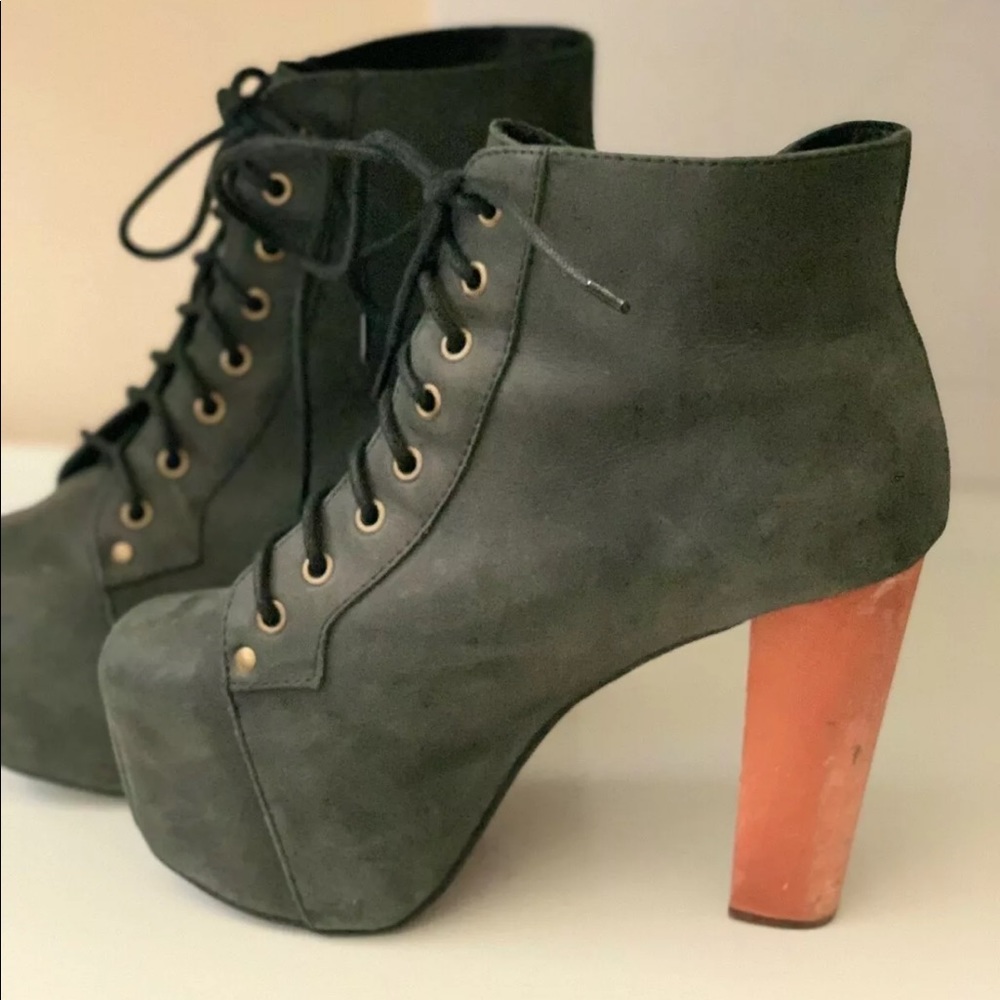 Jeffrey Campbell Platform Ankle Boots Size 8.5